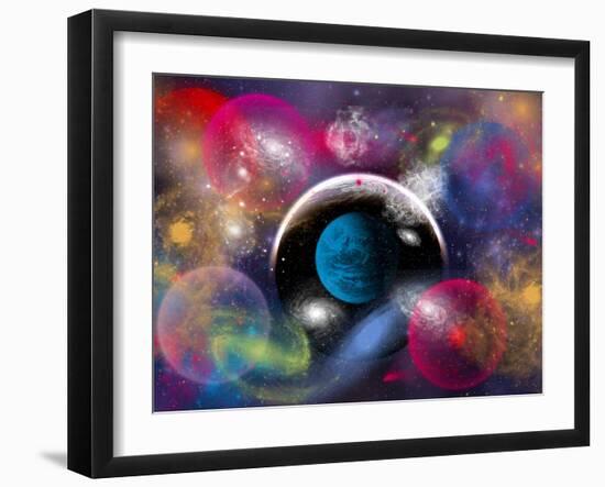 Artist's Concept of Dimensional Doorways Within the Universe-Stocktrek Images-Framed Photographic Print