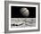 Artist's Concept of Jupiter as Seen across the Icy Surface of its Moon Europa-Stocktrek Images-Framed Photographic Print