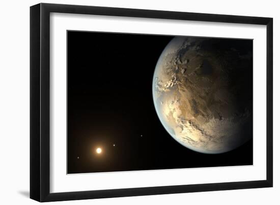 Artist's Concept of Kepler-186F Orbiting a Distant Star-null-Framed Art Print