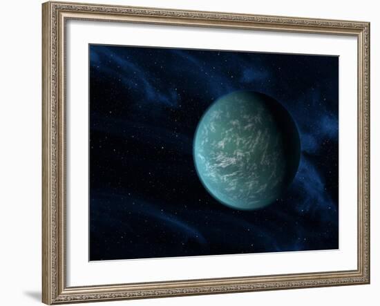 Artist's Concept of Kepler 22b, An Extrasolar Planet Found To Orbit the Habitable Zone-Stocktrek Images-Framed Photographic Print