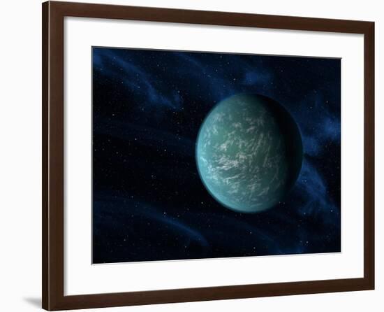 Artist's Concept of Kepler 22b, An Extrasolar Planet Found To Orbit the Habitable Zone-Stocktrek Images-Framed Photographic Print