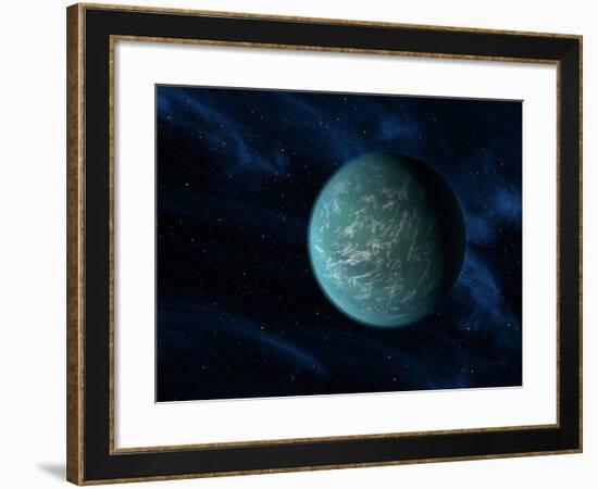 Artist's Concept of Kepler 22b, An Extrasolar Planet Found To Orbit the Habitable Zone-Stocktrek Images-Framed Photographic Print