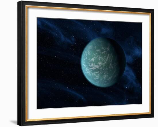 Artist's Concept of Kepler 22b, An Extrasolar Planet Found To Orbit the Habitable Zone-Stocktrek Images-Framed Photographic Print