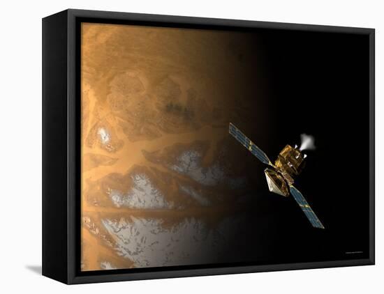 Artist's Concept of NASA's Mars Reconnaissance Orbiter-Stocktrek Images-Framed Premier Image Canvas