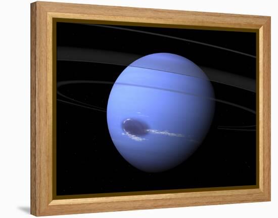 Artist's Concept of Neptune-Stocktrek Images-Framed Premier Image Canvas