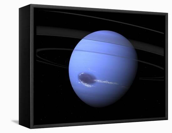 Artist's Concept of Neptune-Stocktrek Images-Framed Premier Image Canvas