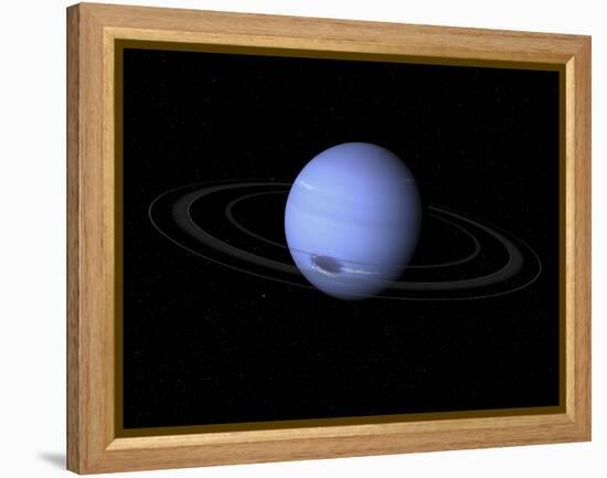 Artist's Concept of Neptune-Stocktrek Images-Framed Premier Image Canvas