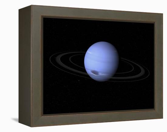 Artist's Concept of Neptune-Stocktrek Images-Framed Premier Image Canvas