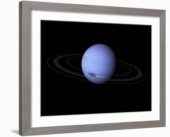 Artist's Concept of Neptune-Stocktrek Images-Framed Photographic Print