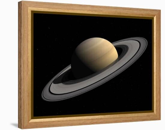 Artist's Concept of Saturn-Stocktrek Images-Framed Premier Image Canvas