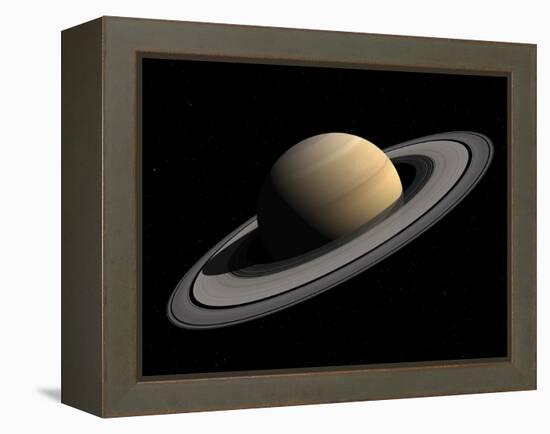 Artist's Concept of Saturn-Stocktrek Images-Framed Premier Image Canvas