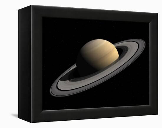 Artist's Concept of Saturn-Stocktrek Images-Framed Premier Image Canvas