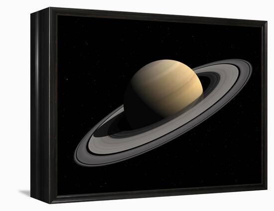 Artist's Concept of Saturn-Stocktrek Images-Framed Premier Image Canvas