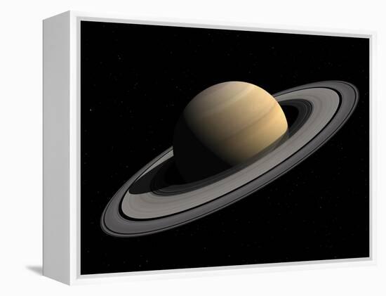 Artist's Concept of Saturn-Stocktrek Images-Framed Premier Image Canvas