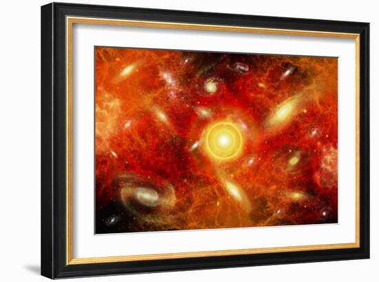 Artist's Concept of the Big Bang Theory-null-Framed Art Print