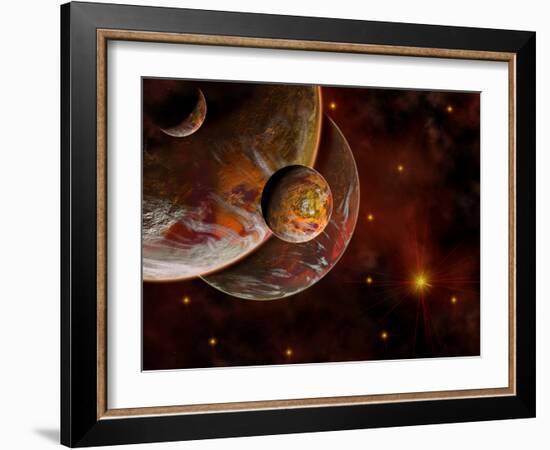 Artist's Concept of the Birth Place of a Star System-Stocktrek Images-Framed Photographic Print