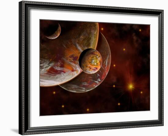 Artist's Concept of the Birth Place of a Star System-Stocktrek Images-Framed Photographic Print