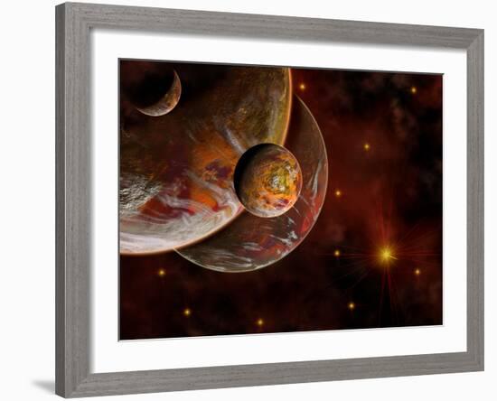 Artist's Concept of the Birth Place of a Star System-Stocktrek Images-Framed Photographic Print