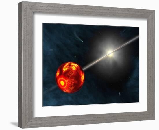 Artist's Concept of the Formation of the Solar System-Stocktrek Images-Framed Photographic Print