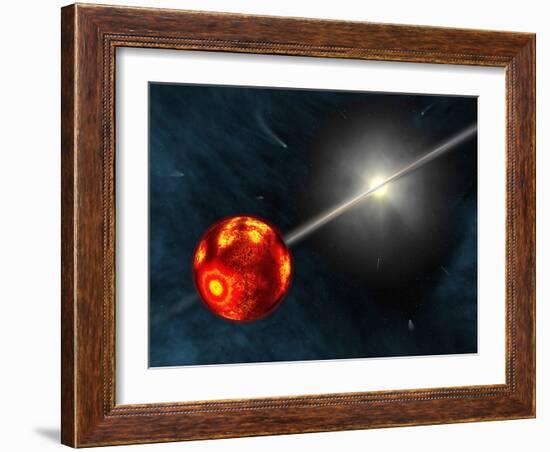 Artist's Concept of the Formation of the Solar System-Stocktrek Images-Framed Photographic Print