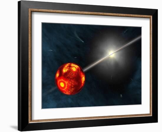 Artist's Concept of the Formation of the Solar System-Stocktrek Images-Framed Photographic Print