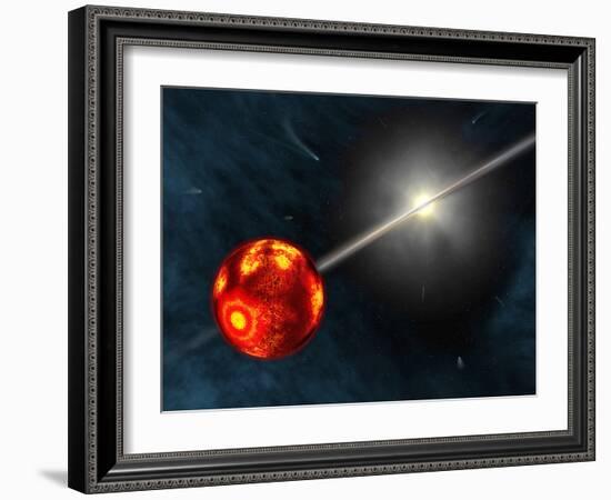 Artist's Concept of the Formation of the Solar System-Stocktrek Images-Framed Photographic Print