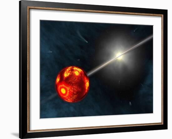 Artist's Concept of the Formation of the Solar System-Stocktrek Images-Framed Photographic Print