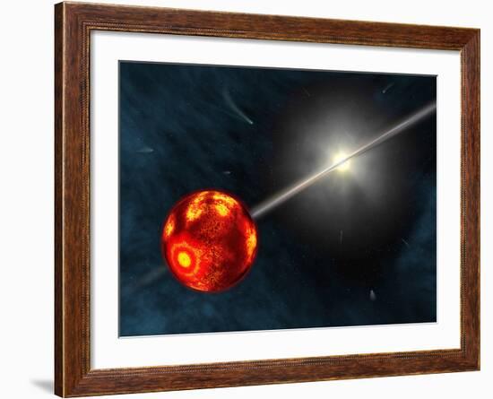 Artist's Concept of the Formation of the Solar System-Stocktrek Images-Framed Photographic Print