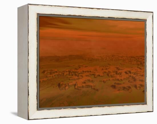 Artist's Concept of the Surface of Saturn's Moon Titan-Stocktrek Images-Framed Premier Image Canvas