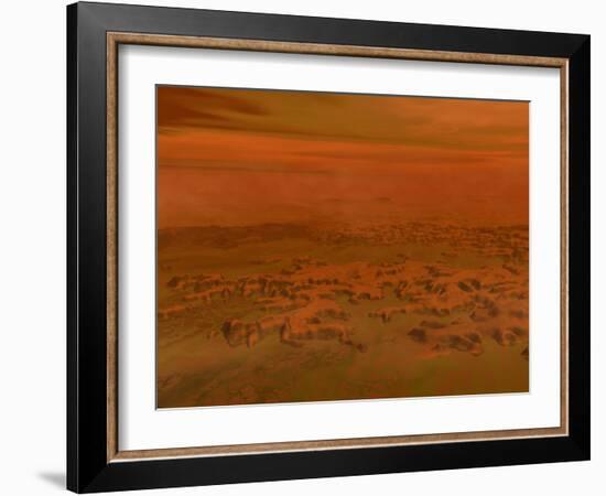 Artist's Concept of the Surface of Saturn's Moon Titan-Stocktrek Images-Framed Photographic Print