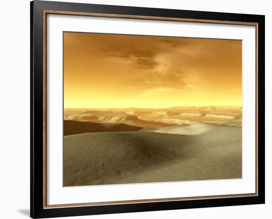 Artist's Concept of the Terrain Near the South Pole of Mars-Stocktrek Images-Framed Photographic Print