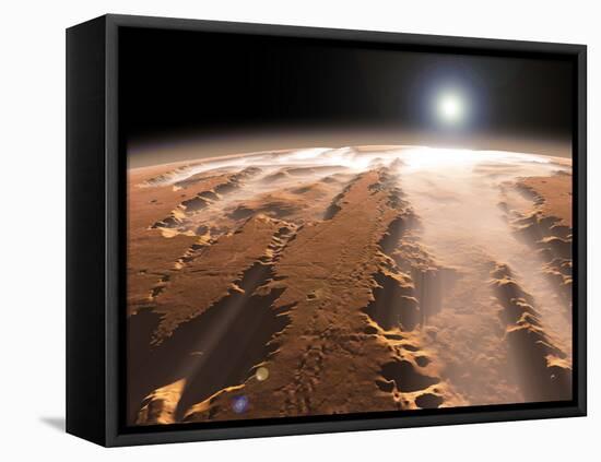 Artist's Concept of the Valles Marineris Canyons on Mars-Stocktrek Images-Framed Premier Image Canvas