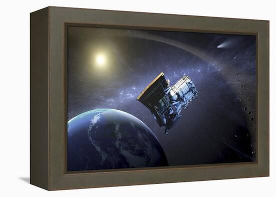 Artist's Concept of the Wide-Field Infrared Survey Explorer Spacecraft-null-Framed Stretched Canvas