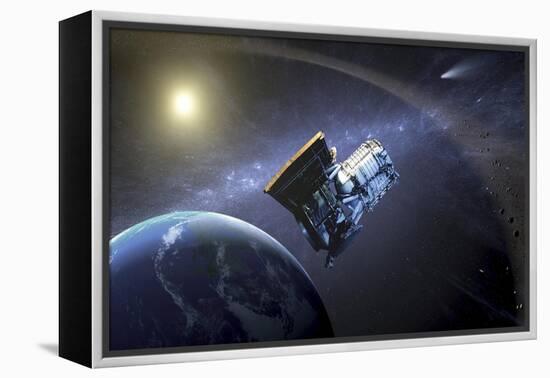 Artist's Concept of the Wide-Field Infrared Survey Explorer Spacecraft-null-Framed Stretched Canvas