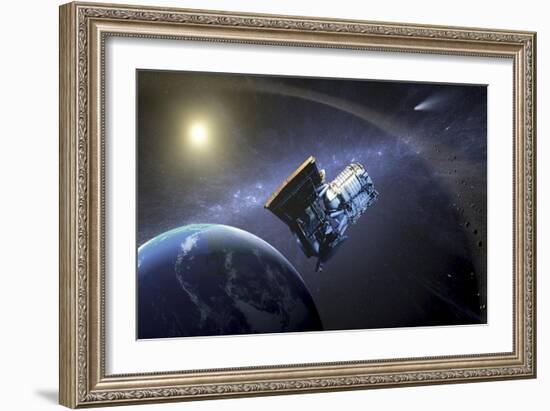 Artist's Concept of the Wide-Field Infrared Survey Explorer Spacecraft-null-Framed Art Print