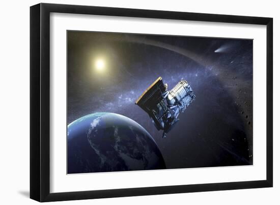 Artist's Concept of the Wide-Field Infrared Survey Explorer Spacecraft-null-Framed Art Print