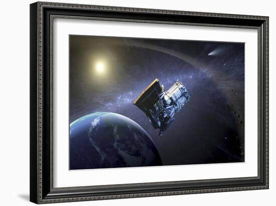 Artist's Concept of the Wide-Field Infrared Survey Explorer Spacecraft-null-Framed Art Print