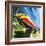 Artist's Conception of a Glider Train-Wilf Hardy-Framed Giclee Print