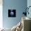 Artist's Depiction of a Cratered Moon in Space with a Nebula in the Background-null-Premium Giclee Print displayed on a wall