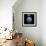 Artist's Depiction of a Cratered Moon in Space with a Nebula in the Background-null-Framed Premium Giclee Print displayed on a wall