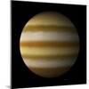 Artist's Depiction of a Gas Giant Planet Alone in Black Space-null-Mounted Art Print