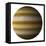 Artist's Depiction of a Gas Giant Planet on a White Background-null-Framed Stretched Canvas