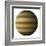 Artist's Depiction of a Gas Giant Planet on a White Background-null-Framed Art Print