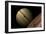 Artist's Depiction of a Gas Giant Planet Surrounded by Three Moons-null-Framed Art Print