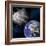 Artist's Depiction of a Large Asteroid Approaching Earth on a Collision Course-null-Framed Art Print