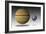 Artist's Depiction of the Size Relationship Between Earth and Gliese 1214B-null-Framed Art Print