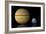 Artist's Depiction of the Size Relationship Between Earth and Gliese 1214B-null-Framed Art Print