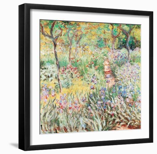 Artist's Garden at Giverny-Claude Monet-Framed Art Print