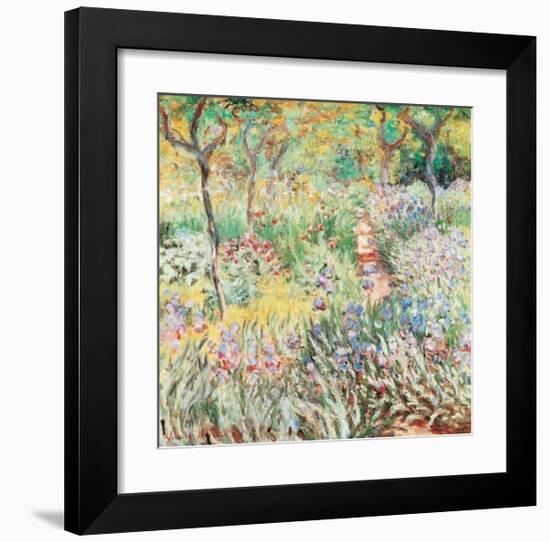 Artist's Garden at Giverny-Claude Monet-Framed Art Print