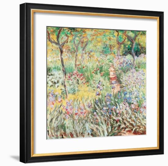 Artist's Garden at Giverny-Claude Monet-Framed Art Print